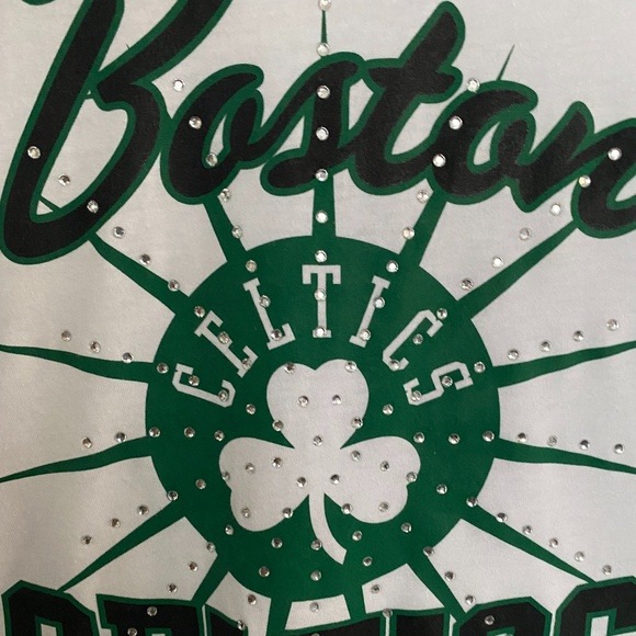 Adidas Boston Celtics White T-shirt Large - Picture 3 of 4